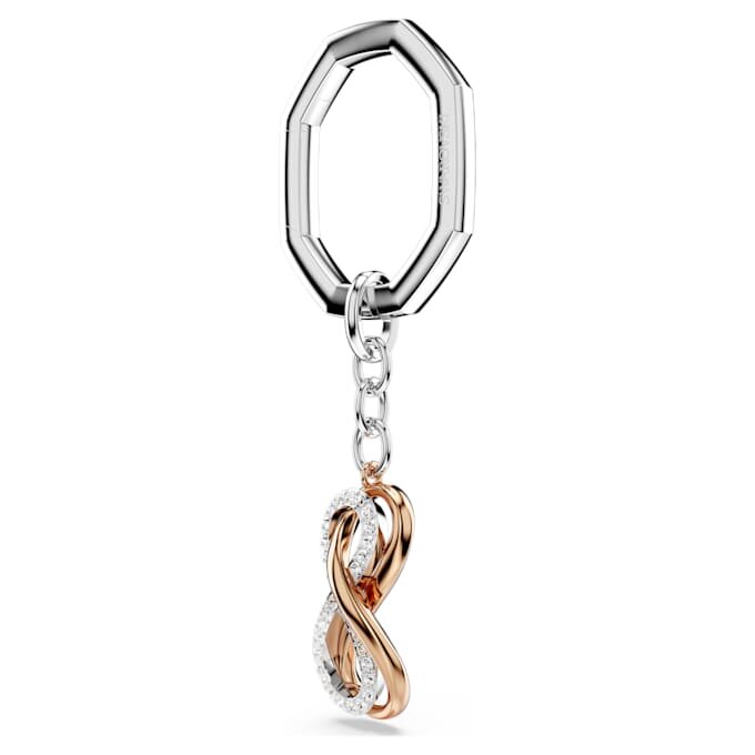 Llavero Infinity, blanco, acabado en metales mixtos Llavero Infinity, blanco, acabado en metales mixtos