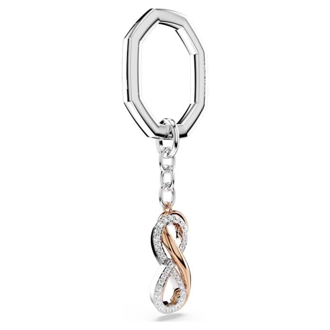Llavero Infinity, blanco, acabado en metales mixtos Llavero Infinity, blanco, acabado en metales mixtos
