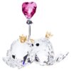 Pajaritos enamorados con corazón rosa Pajaritos enamorados con corazón rosa