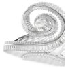 Pasador para el pelo Ariana Grande x Swarovski, corte baguette, blanco, chapado en rodio Pasador para el pelo Ariana Grande x Swarovski, corte baguette, blanco, chapado en rodio