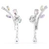 Pendientes colgantes Ariana Grande x Swarovski con cortes variados, multicolores y chapados en rodio Pendientes colgantes Ariana Grande x Swarovski con cortes variados, multicolores y chapados en rodio