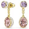 Pendientes colgantes Chroma con cortes variados, multicolores, chapados en tono dorado Pendientes colgantes Chroma con cortes variados, multicolores, chapados en tono dorado