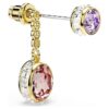 Pendientes colgantes Chroma con cortes variados, multicolores, chapados en tono dorado Pendientes colgantes Chroma con cortes variados, multicolores, chapados en tono dorado