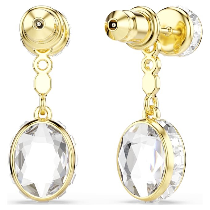 Pendientes colgantes Chroma con cortes variados, multicolores, chapados en tono dorado Pendientes colgantes Chroma con cortes variados, multicolores, chapados en tono dorado