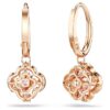 Pendientes colgantes «Clover» de Una, rosa, chapados en tono oro rosa Pendientes colgantes «Clover» de Una, rosa, chapados en tono oro rosa