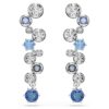 Pendientes colgantes Constella con cortes variados, azules, chapados en rodio Pendientes colgantes Constella con cortes variados, azules, chapados en rodio