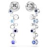 Pendientes colgantes Constella con cortes variados, azules, chapados en rodio Pendientes colgantes Constella con cortes variados, azules, chapados en rodio