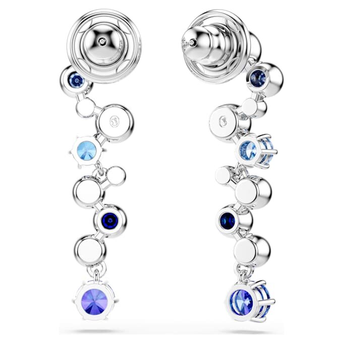 Pendientes colgantes Constella con cortes variados, azules, chapados en rodio Pendientes colgantes Constella con cortes variados, azules, chapados en rodio