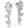 Pendientes colgantes Constella con cortes variados, blancos, chapados en rodio Pendientes colgantes Constella con cortes variados, blancos, chapados en rodio