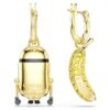 Pendientes colgantes de los Minions Stuart y Banana con pavé, mini, multicolores, chapados en tono dorado Pendientes colgantes de los Minions Stuart y Banana con pavé, mini, multicolores, chapados en tono dorado