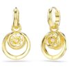 Pendientes colgantes Hyperbola de corte redondo, blancos, chapados en tono dorado Pendientes colgantes Hyperbola de corte redondo, blancos, chapados en tono dorado