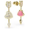 Pendientes colgantes Idyllia con cortes variados, corazón con flecha, blancos, chapados en tono dorado Pendientes colgantes Idyllia con cortes variados, corazón con flecha, blancos, chapados en tono dorado