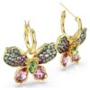 Pendientes colgantes Idyllia con cortes variados, pavé, mariposa, multicolor, chapado en tono dorado Pendientes colgantes Idyllia con cortes variados, pavé, mariposa, multicolor, chapado en tono dorado