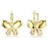 Pendientes colgantes Idyllia con cortes variados, pavé, mariposa, multicolor, chapado en tono dorado Pendientes colgantes Idyllia con cortes variados, pavé, mariposa, multicolor, chapado en tono dorado