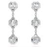 Pendientes colgantes octogonales con diamantes cultivados en laboratorio, 0,6 ct en total, forma redonda, plata de ley Pendientes colgantes octogonales con diamantes cultivados en laboratorio, 0,6 ct en total, forma redonda, plata de ley