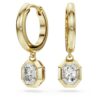 Pendientes colgantes octogonales con diamantes cultivados en laboratorio, 1,0 ct en total, forma octogonal, oro amarillo de 14K Pendientes colgantes octogonales con diamantes cultivados en laboratorio, 1,0 ct en total, forma octogonal, oro amarillo de 14K