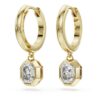 Pendientes colgantes octogonales con diamantes cultivados en laboratorio, 1,0 ct en total, forma octogonal, oro amarillo de 14K Pendientes colgantes octogonales con diamantes cultivados en laboratorio, 1,0 ct en total, forma octogonal, oro amarillo de 14K