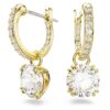 Pendientes colgantes Stilla de corte redondo, blancos, chapados en tono dorado Pendientes colgantes Stilla de corte redondo, blancos, chapados en tono dorado