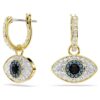 Pendientes colgantes Symbolica «Ojo del mal», azules, chapados en tono dorado Pendientes colgantes Symbolica «Ojo del mal», azules, chapados en tono dorado