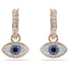 Pendientes colgantes Symbolica «Ojo», multicolores, chapados en tono oro rosa Pendientes colgantes Symbolica «Ojo», multicolores, chapados en tono oro rosa