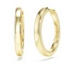 Pendientes de aro «Eternity» con diamantes cultivados en laboratorio, 0,5 ct en total, forma redonda, oro amarillo de 14K Pendientes de aro «Eternity» con diamantes cultivados en laboratorio, 0,5 ct en total, forma redonda, oro amarillo de 14K