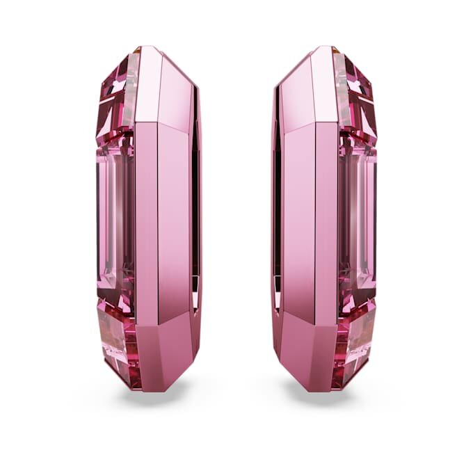 Pendientes de aro Lucent con forma octogonal, pequeños, rosa Pendientes de aro Lucent con forma octogonal, pequeños, rosa