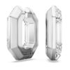 Pendientes de aro Lucent, forma octogonal, pequeños, blancos Pendientes de aro Lucent, forma octogonal, pequeños, blancos