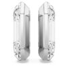 Pendientes de aro Lucent, forma octogonal, pequeños, blancos Pendientes de aro Lucent, forma octogonal, pequeños, blancos