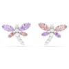 Pendientes de botón Ariana Grande X Swarovski con cortes variados, libélula, multicolor, chapados en rodio Pendientes de botón Ariana Grande X Swarovski con cortes variados, libélula, multicolor, chapados en rodio