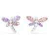 Pendientes de botón Ariana Grande X Swarovski con cortes variados, libélula, multicolor, chapados en rodio Pendientes de botón Ariana Grande X Swarovski con cortes variados, libélula, multicolor, chapados en rodio