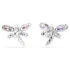 Pendientes de botón Ariana Grande X Swarovski con cortes variados, libélula, multicolor, chapados en rodio Pendientes de botón Ariana Grande X Swarovski con cortes variados, libélula, multicolor, chapados en rodio