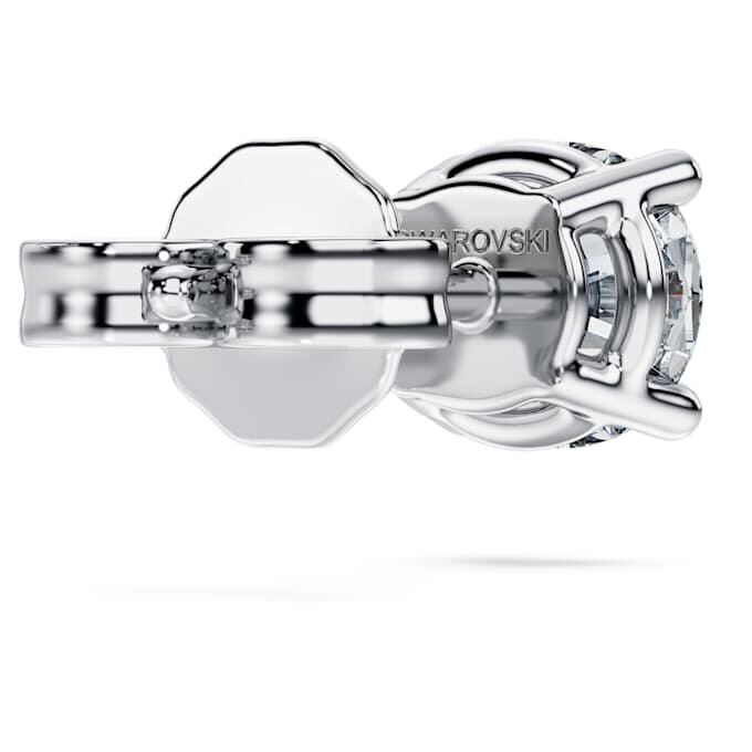 Pendientes de botón Eternity con diamantes cultivados en laboratorio, 0,5 ct en total, individuales, forma redonda, oro blanco de 14K Pendientes de botón Eternity con diamantes cultivados en laboratorio, 0,5 ct en total, individuales, forma redonda, oro blanco de 14K
