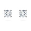 Pendientes de botón «Eternity» con diamantes cultivados en laboratorio, 0,52 ct en total, forma redonda, plata de ley Pendientes de botón «Eternity» con diamantes cultivados en laboratorio, 0,52 ct en total, forma redonda, plata de ley