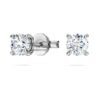Pendientes de botón «Eternity» con diamantes cultivados en laboratorio, 0,52 ct en total, forma redonda, plata de ley Pendientes de botón «Eternity» con diamantes cultivados en laboratorio, 0,52 ct en total, forma redonda, plata de ley