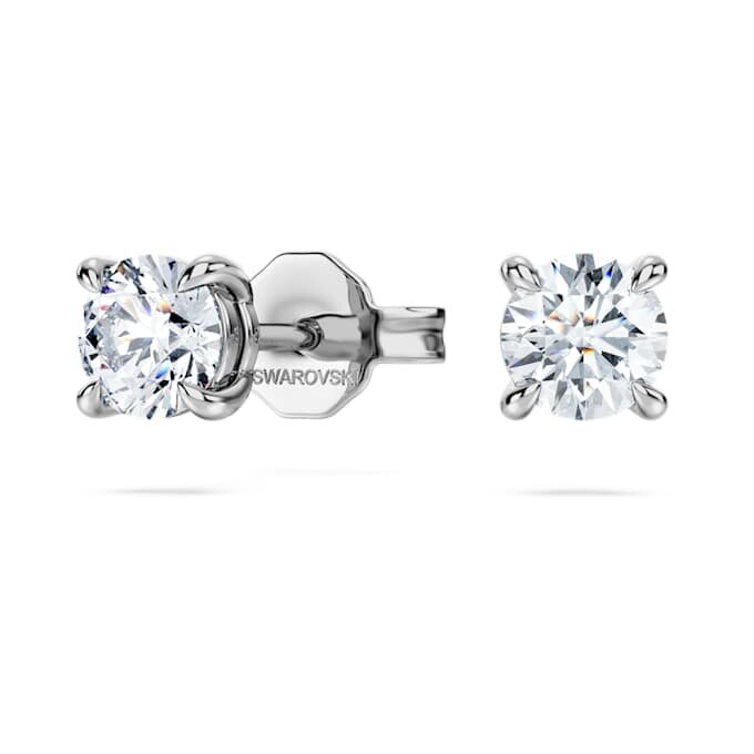 Pendientes de botón «Eternity» con diamantes cultivados en laboratorio, 0,52 ct en total, forma redonda, plata de ley Pendientes de botón «Eternity» con diamantes cultivados en laboratorio, 0,52 ct en total, forma redonda, plata de ley