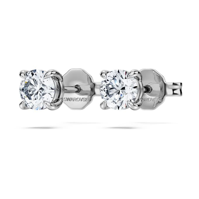 Pendientes de botón «Eternity» con diamantes cultivados en laboratorio, 0,52 ct en total, forma redonda, plata de ley Pendientes de botón «Eternity» con diamantes cultivados en laboratorio, 0,52 ct en total, forma redonda, plata de ley