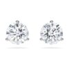 Pendientes de botón «Eternity» con diamantes cultivados en laboratorio, 2,0 quilates en total, forma redonda, oro blanco de 14K Pendientes de botón «Eternity» con diamantes cultivados en laboratorio, 2,0 quilates en total, forma redonda, oro blanco de 14K