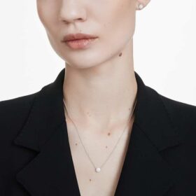 Colgante solitario Eternity Halo con diamantes cultivados en laboratorio, 0,23 ct en total, forma redonda, plata de ley
