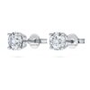 Pendientes de botón «Eternity Solitaire» con diamantes cultivados en laboratorio, 1 Ct en total, forma redonda, oro blanco de 14K Pendientes de botón «Eternity Solitaire» con diamantes cultivados en laboratorio, 1 Ct en total, forma redonda, oro blanco de 14K
