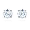Pendientes de botón «Eternity Solitaire» con diamantes cultivados en laboratorio, 2 ct en total, forma redonda, oro blanco de 14K Pendientes de botón «Eternity Solitaire» con diamantes cultivados en laboratorio, 2 ct en total, forma redonda, oro blanco de 14K