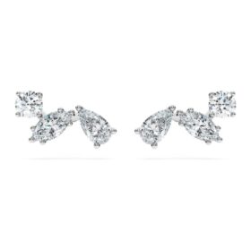 Pendientes de botón «Galaxy» con diamantes cultivados en laboratorio, 0,5 ct en total, formas variadas, plata de ley