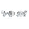 Pendientes de botón «Galaxy» con diamantes cultivados en laboratorio, 0,5 ct en total, formas variadas, plata de ley Pendientes de botón «Galaxy» con diamantes cultivados en laboratorio, 0,5 ct en total, formas variadas, plata de ley