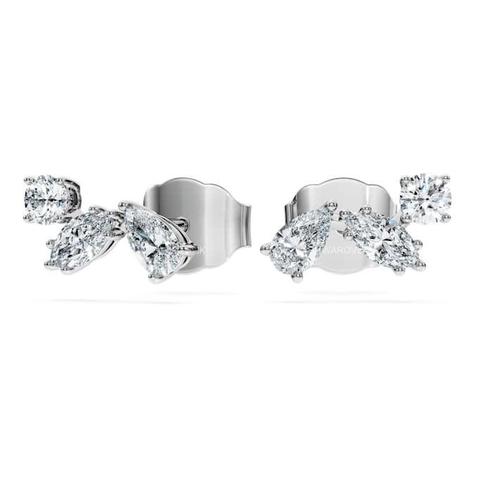 Pendientes de botón «Galaxy» con diamantes cultivados en laboratorio, 0,5 ct en total, formas variadas, plata de ley Pendientes de botón «Galaxy» con diamantes cultivados en laboratorio, 0,5 ct en total, formas variadas, plata de ley