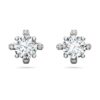 Pendientes de botón «Galaxy» con diamantes cultivados en laboratorio, 2,1 quilates en total, forma redonda, oro blanco de 14K Pendientes de botón «Galaxy» con diamantes cultivados en laboratorio, 2,1 quilates en total, forma redonda, oro blanco de 14K