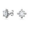 Pendientes de botón «Galaxy» con diamantes cultivados en laboratorio, 2,1 quilates en total, forma redonda, oro blanco de 14K Pendientes de botón «Galaxy» con diamantes cultivados en laboratorio, 2,1 quilates en total, forma redonda, oro blanco de 14K