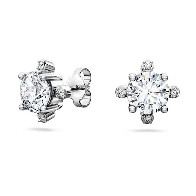 Pendientes de botón «Galaxy» con diamantes cultivados en laboratorio, 2,1 quilates en total, forma redonda, oro blanco de 14K Pendientes de botón «Galaxy» con diamantes cultivados en laboratorio, 2,1 quilates en total, forma redonda, oro blanco de 14K