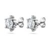 Pendientes de botón «Galaxy» con diamantes cultivados en laboratorio, 2,1 quilates en total, forma redonda, oro blanco de 14K Pendientes de botón «Galaxy» con diamantes cultivados en laboratorio, 2,1 quilates en total, forma redonda, oro blanco de 14K