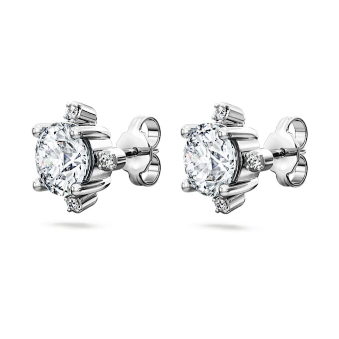 Pendientes de botón «Galaxy» con diamantes cultivados en laboratorio, 2,1 quilates en total, forma redonda, oro blanco de 14K Pendientes de botón «Galaxy» con diamantes cultivados en laboratorio, 2,1 quilates en total, forma redonda, oro blanco de 14K