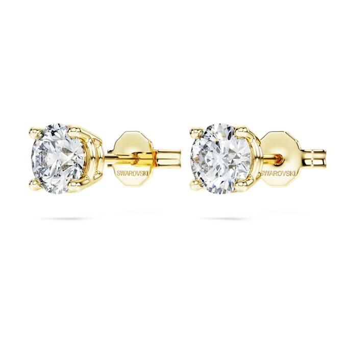 Pendientes de botón solitarios «Eternity» con diamantes cultivados en laboratorio, 1 Ct en total, forma redonda, oro amarillo de 14K Pendientes de botón solitarios «Eternity» con diamantes cultivados en laboratorio, 1 Ct en total, forma redonda, oro amarillo de 14K