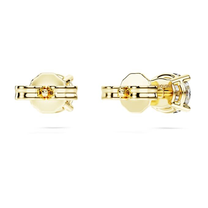Pendientes de botón solitarios «Eternity» con diamantes cultivados en laboratorio, 1 Ct en total, forma redonda, oro amarillo de 14K Pendientes de botón solitarios «Eternity» con diamantes cultivados en laboratorio, 1 Ct en total, forma redonda, oro amarillo de 14K